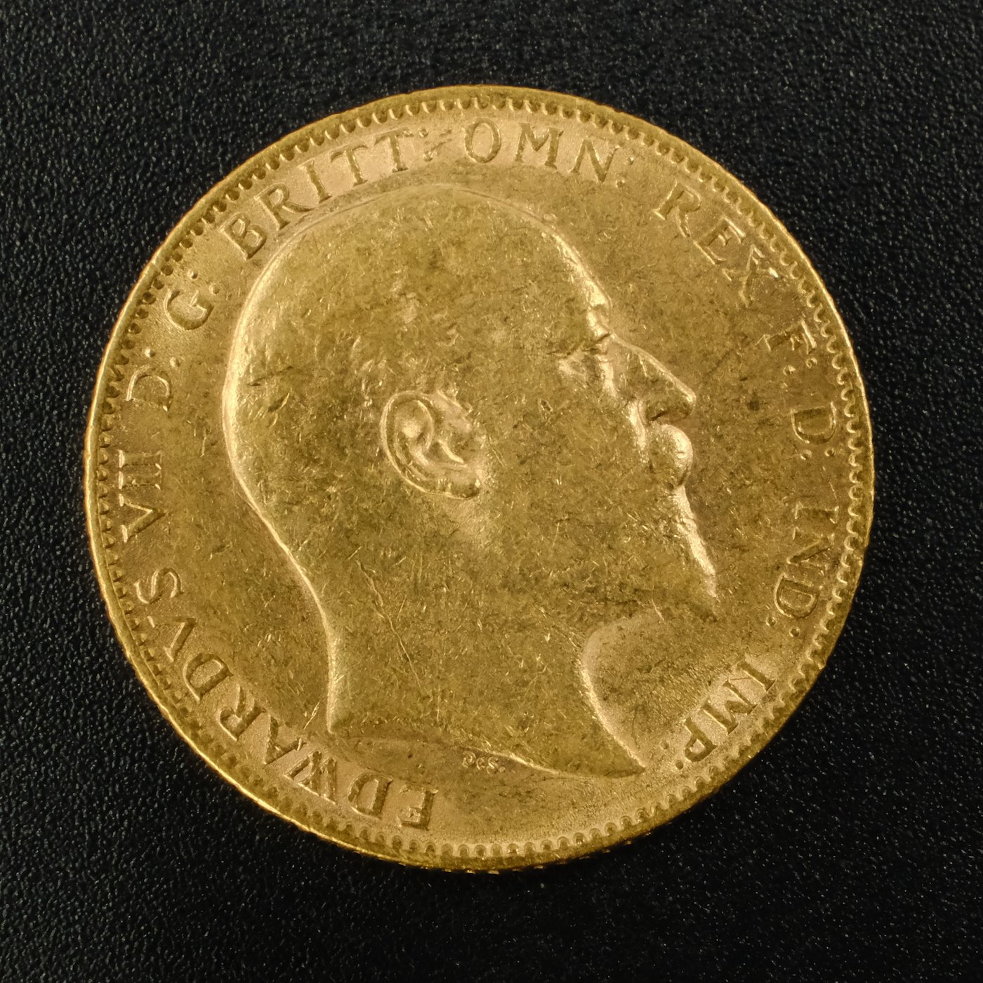 Mince - Velká Británie zlatý Sovereign EDWARD VII. 1903, zlato 916,7/1000, hrubá hmotnost 7,99g !!!