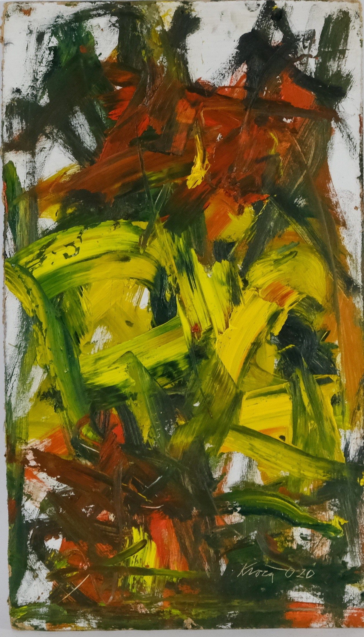 Antonín Kroča - Červenožlutá abstrakce