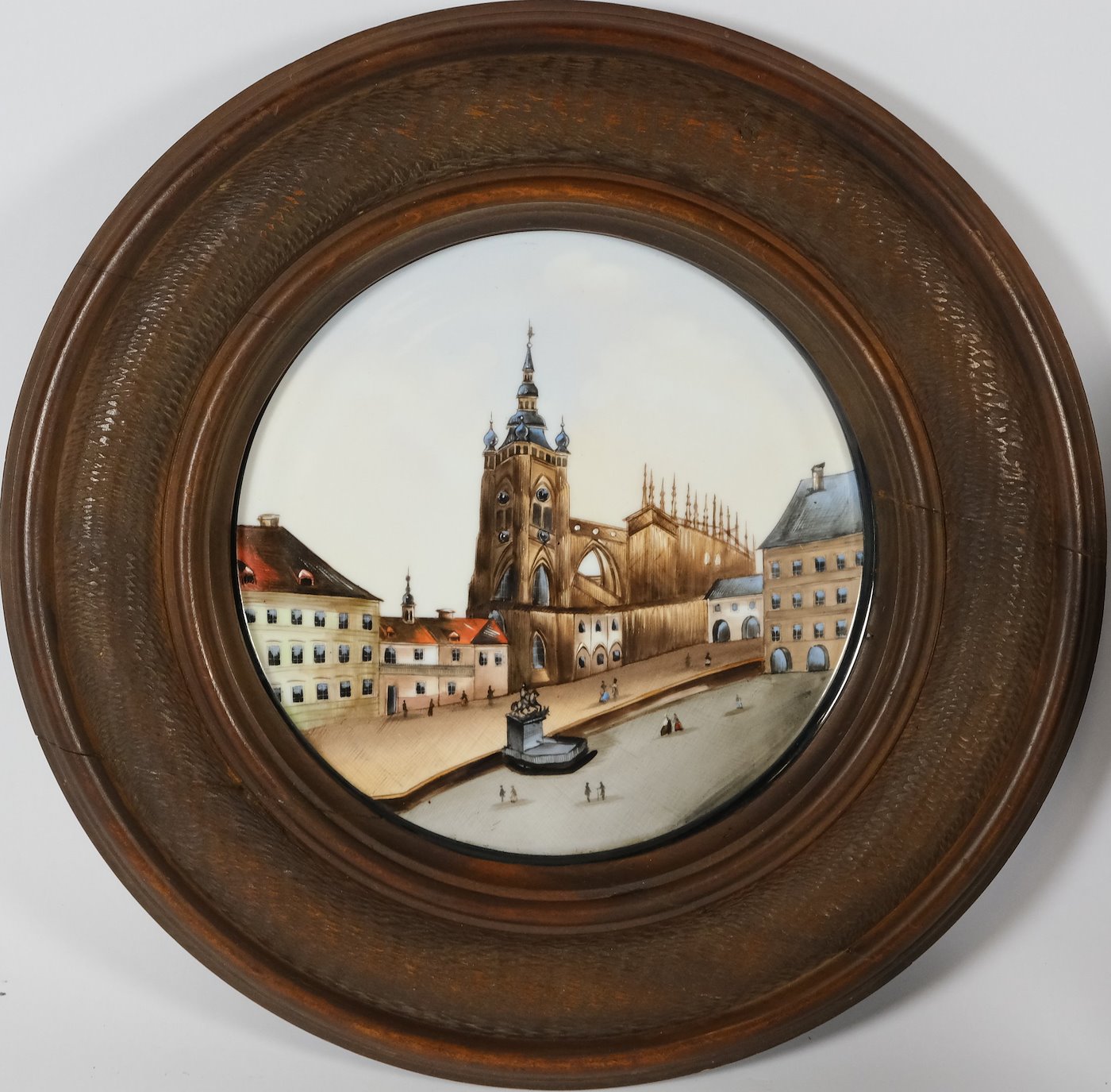 Čechy kolem roku 1850 - Malba na porcelánu - Pražský hrad