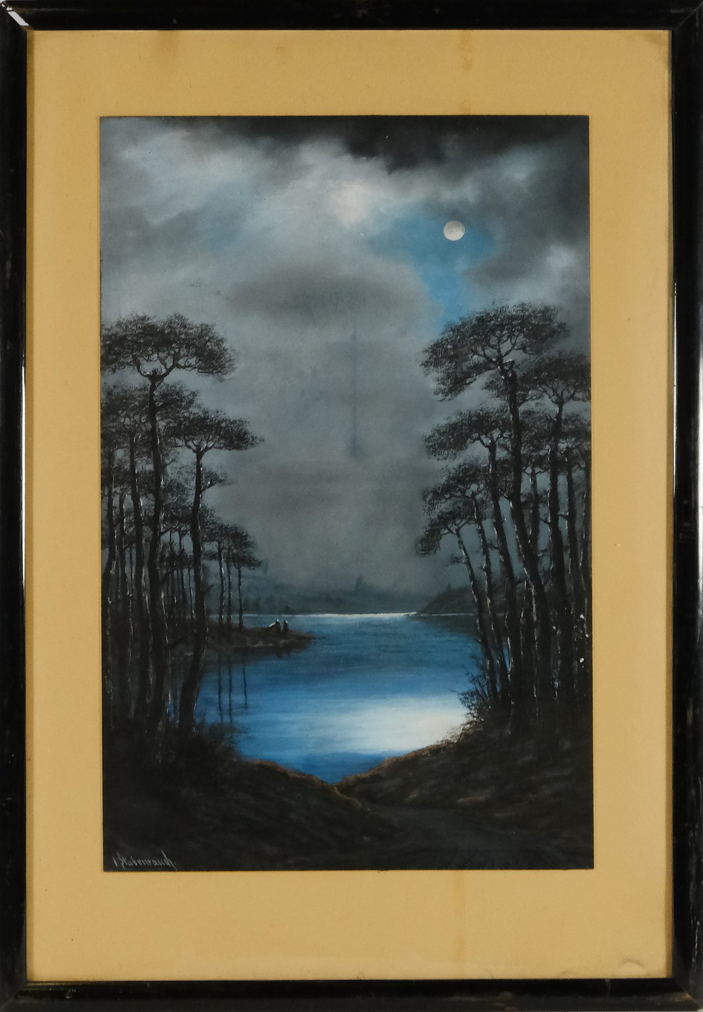 Leopold Stubenrauch - Měsíc nad jezerem
