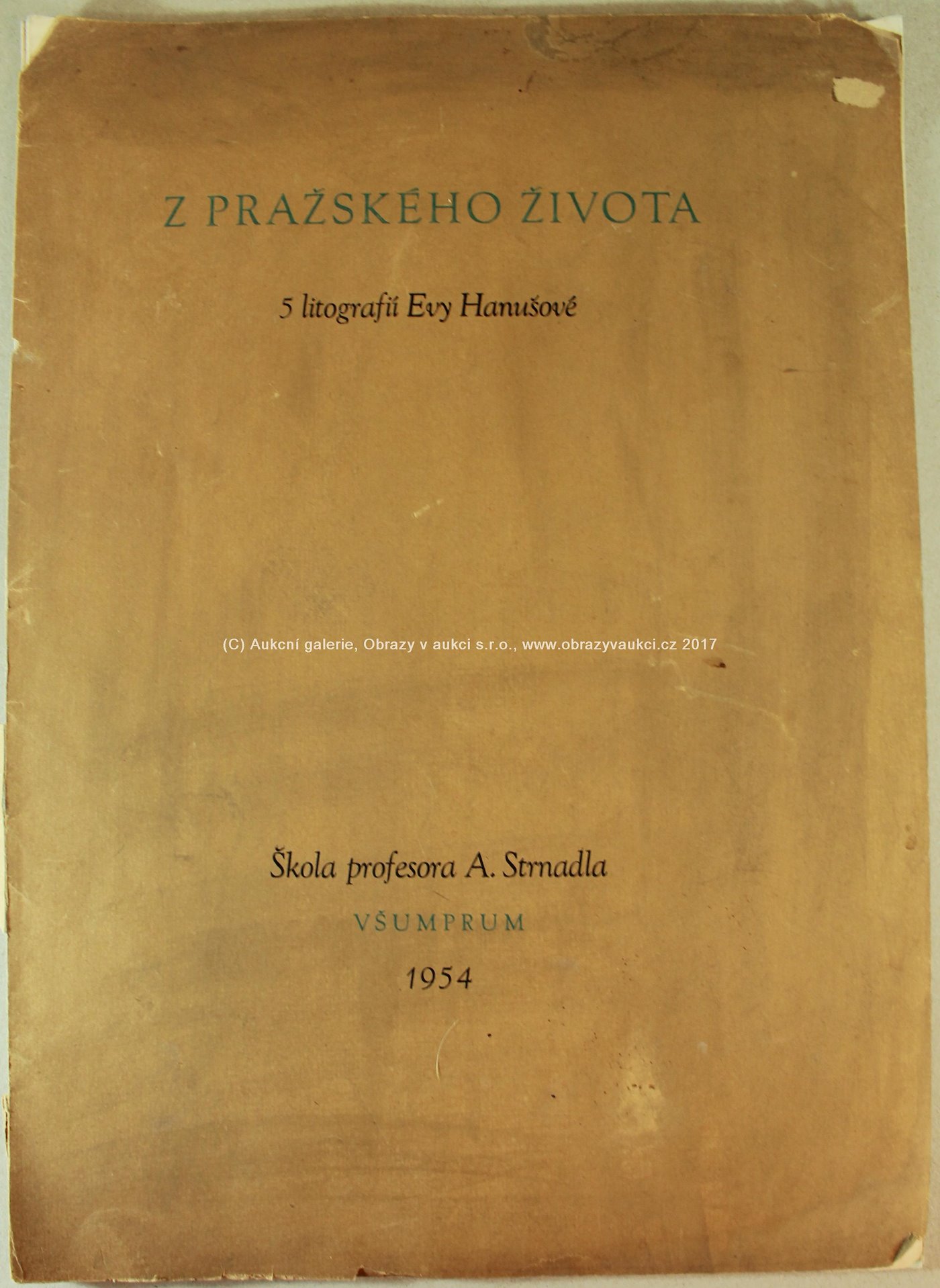 Eva Hanušová - Z pražského života (5 litografií)
