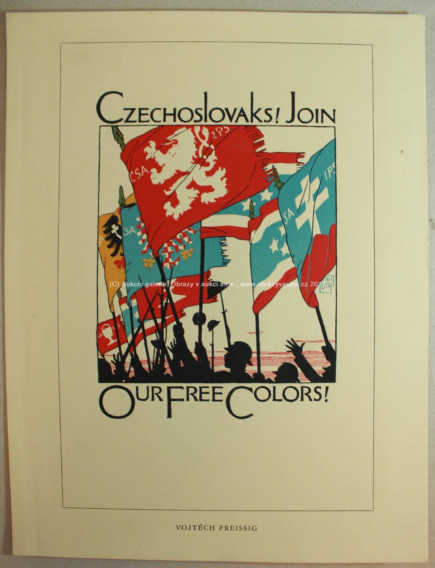 Vojtěch Preissig - "Czechoslovaks! Join our free colors!"