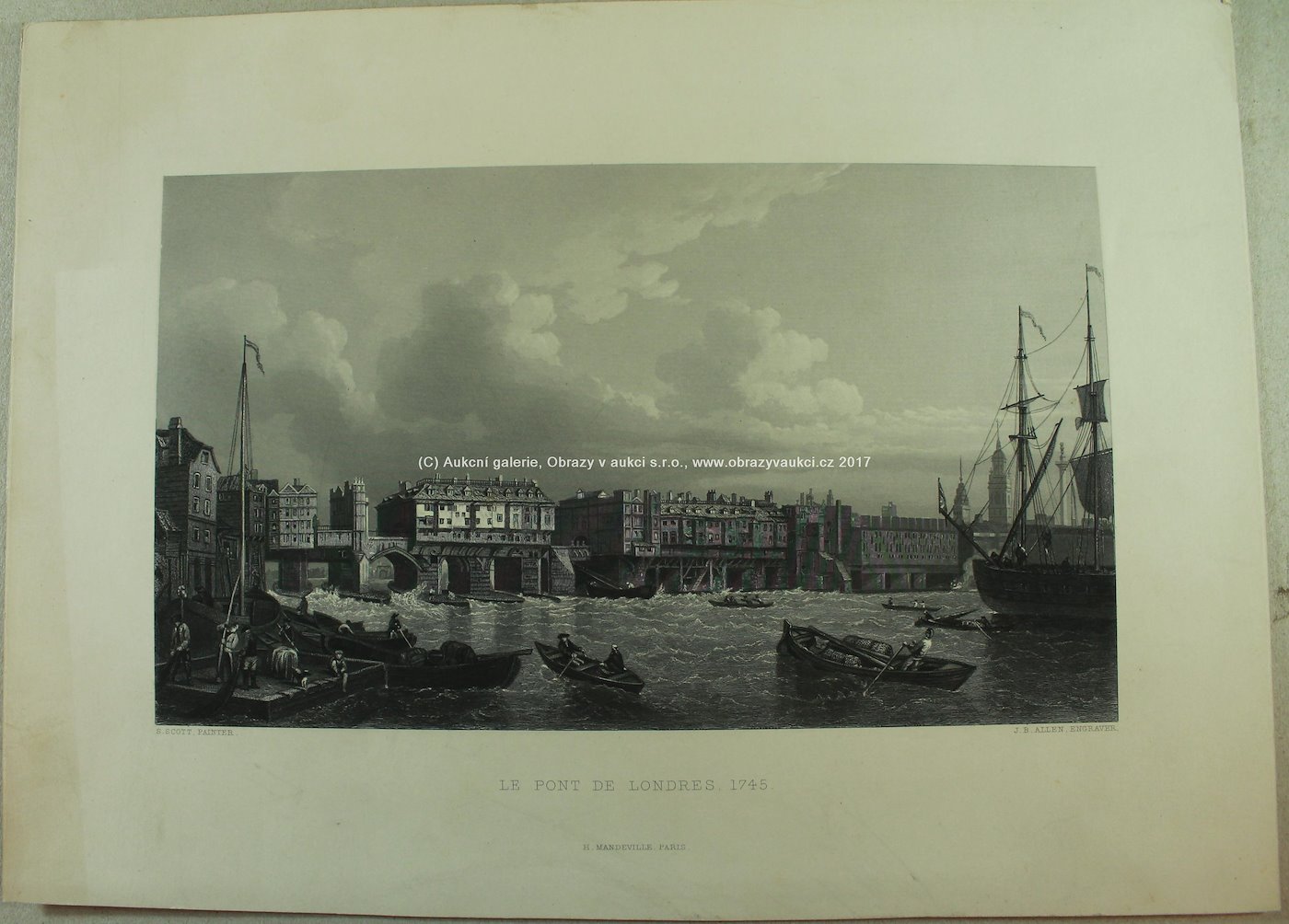 J.B.Allen, I.A Prior - 2x Londýnský most (rok 1745 a 1831)