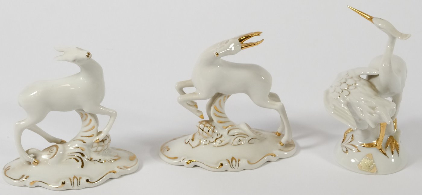 Royal Dux - Konvolut 3 porcelánových figurek
