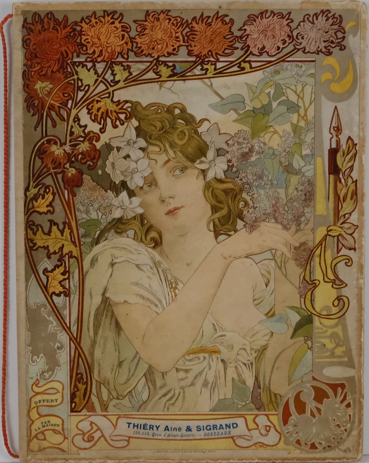 Alfons Mucha - Velkoformátový kalendář 1903 - Thiéry Ainé & Sigrand