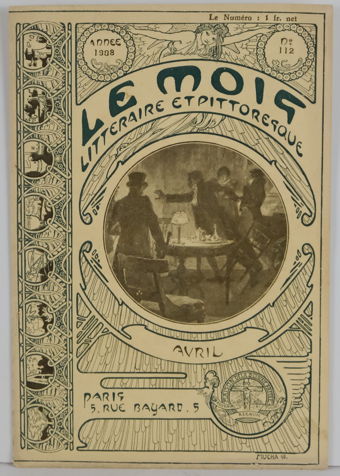 Alfons Mucha - Obálka časopisu Le Mois