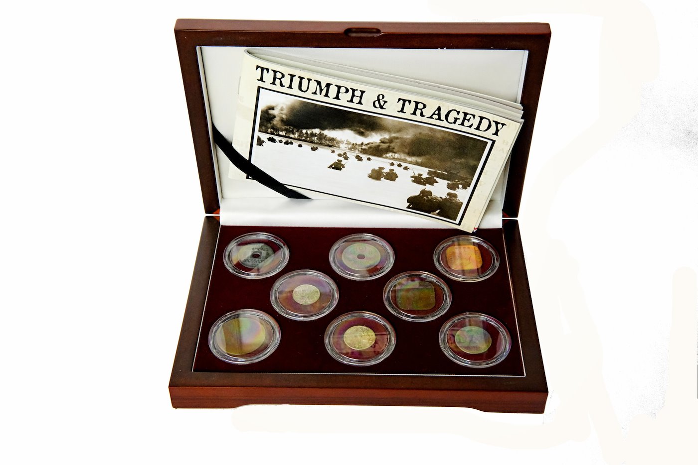 Mince - Sada válečných oběžných mincí v serii TRIUMF a TRAGÉDIE.