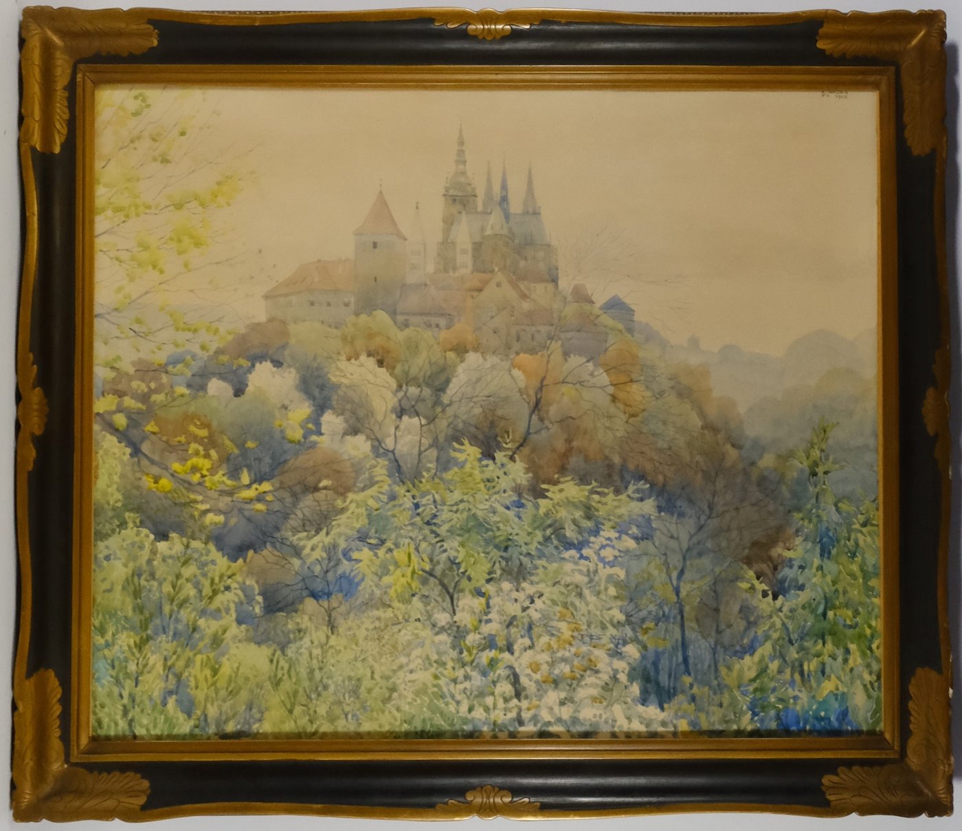 František Xaver Margold - Pohled na Pražský hrad