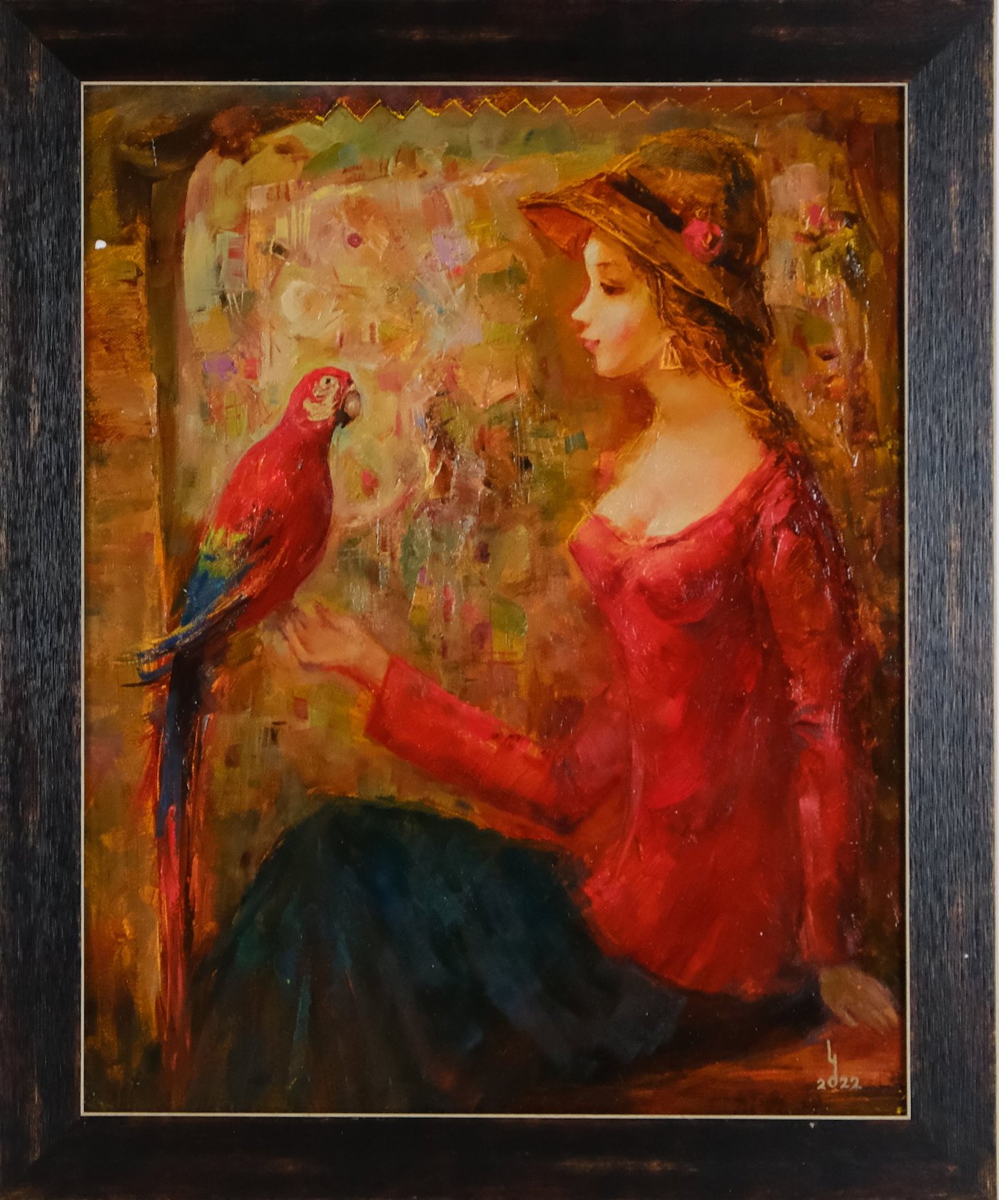 Soso Dzamukashvili - Dívka s papouškem