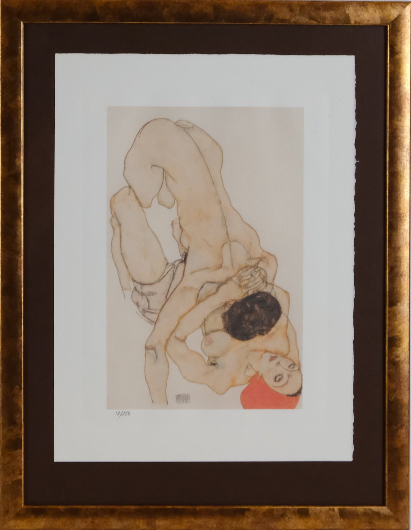 Egon Schiele - Lesbisches Liebespaar 1914