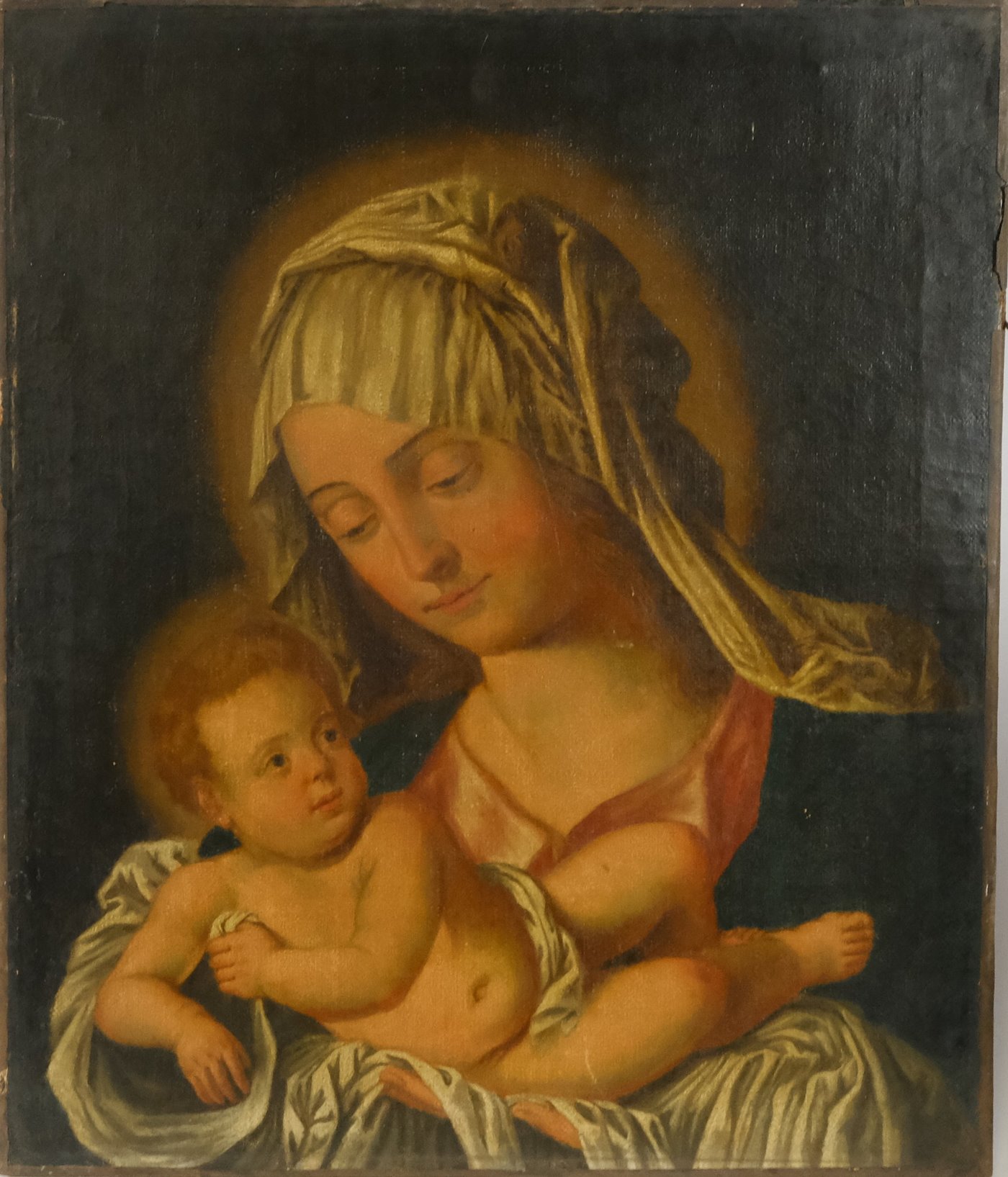 střední Evropa 19. století (volně dle Albrechta Dürera) - Panna Maria s Ježíškem / Madona s hruškou