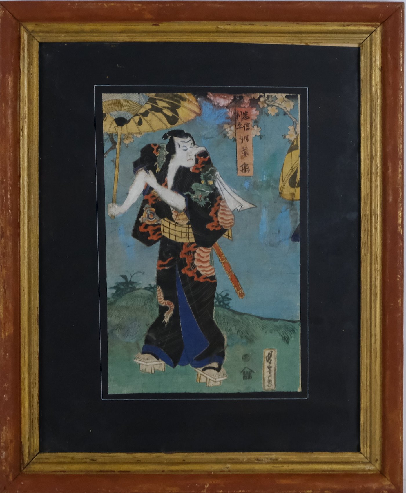 Kunisada - Dračí kimono