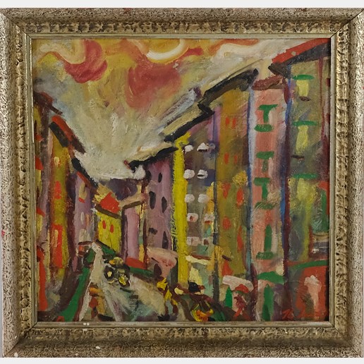 Karel Souček (*1915) - Domy - barevné město