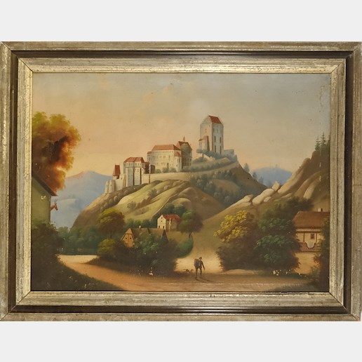 středoevropský malíř 19. století - Karlův Týn