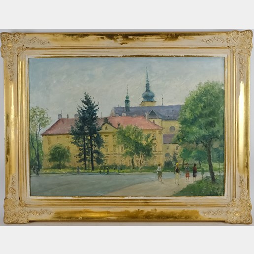 Josef Štefan Maleček - Motiv od zámku