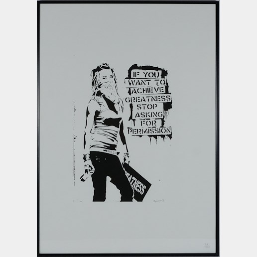Banksy - If you want to Achieve Greatness...