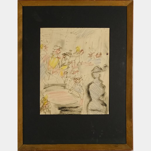 Ernst Ludwig Kirchner - okruh - V kavárně