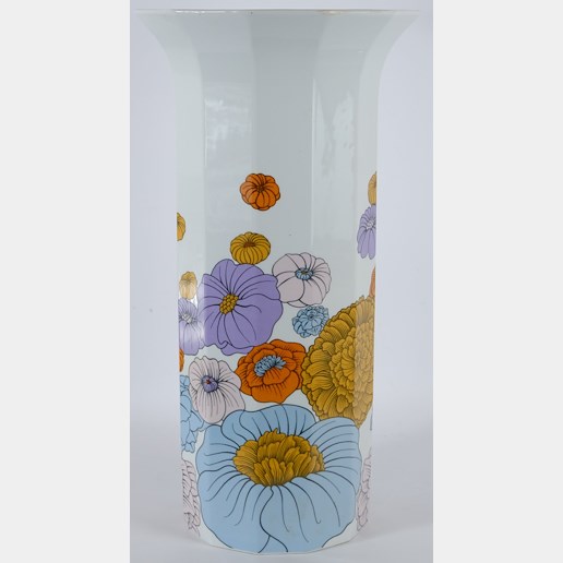 porcelánka Rosenthal - Váza s květinovým dekorem