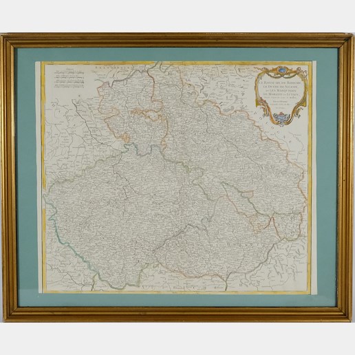 Robert Vaugondy - Mapa - Země království českého