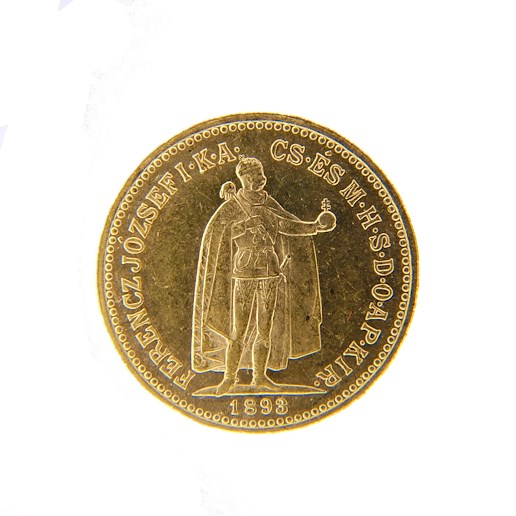 .. - Rakousko Uhersko zlatá 10 Koruna 1893 K.B. uherská, zlato 900/1000, hrubá hmotnost 3,387g.