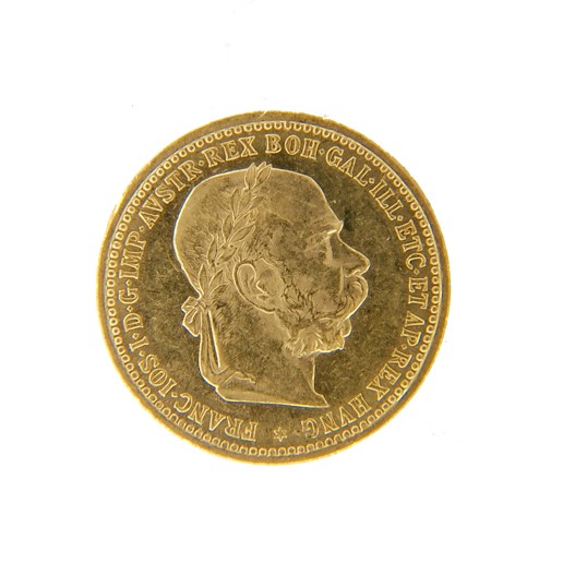 .. - Rakousko Uhersko zlatá 10 Koruna 1905 rakouská, zlato 900/1000, hrubá hmotnost mince 3,387g.