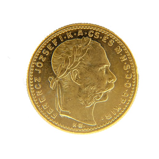 .. - Rakousko Uhersko zlatý 8zlatník/20frank  1889 KB Kremnica
