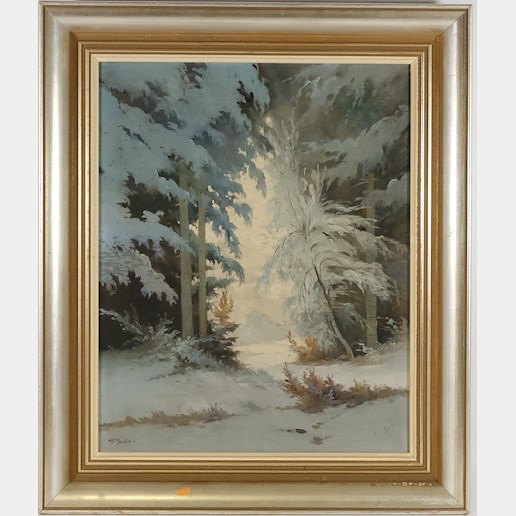 František M. Skula - Na kraji zimního lesa