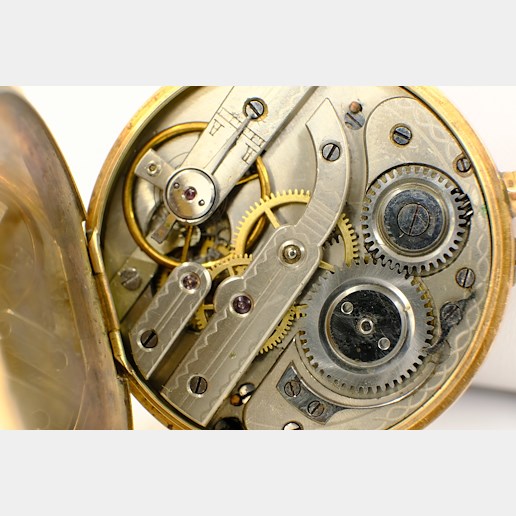 .. - Kapesní hodinky, zlato 585/1000, značeno platnou puncovní značkou Z-25, hrubá hmotnost 55,73 g