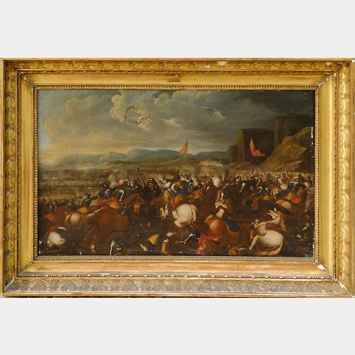 středoevropský malíř přelomu 18-19. století - Bitva