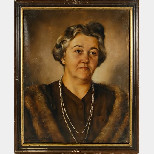 Jan Bauch-Grafa - Portrét dámy s norkem