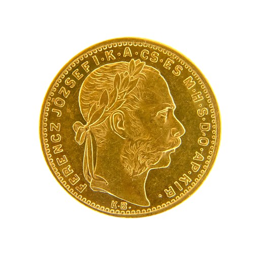 .. - Rakousko Uhersko zlatý 8 zlatník / 20 frank 1883 KB Kremnica, zlato 900/1000, hrubá hmotnost 6,45g