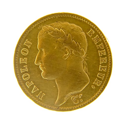 .. - Francie zlatý 40 frank 1811 A Napoleon Císař, znak kohouta, zlato 900/1000, hmotnost hrubá 12,90 g