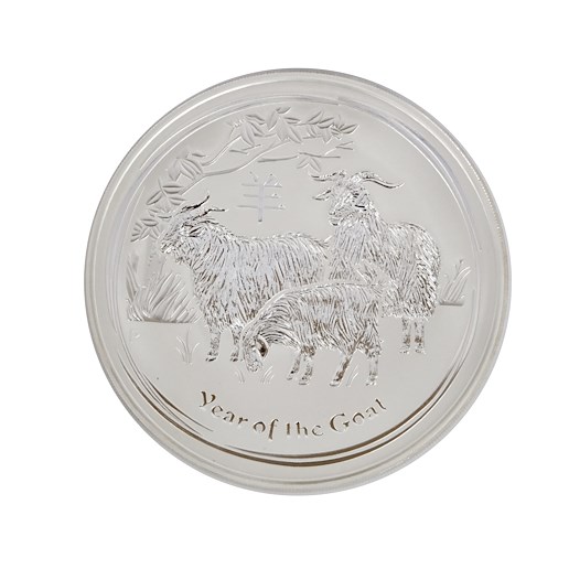 .. - Stříbrná 1 kilová mince rok KOZY 2015 Austrálie Alžběta II., stříbro 999/1000, hmotnost hrubá 1000 g