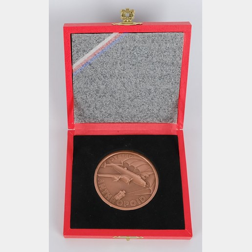 .. - Měděná medaile ke 80. Výročí zahájení operace ANTHROPOID 1942-2022, hrubá hmotnost 131g
