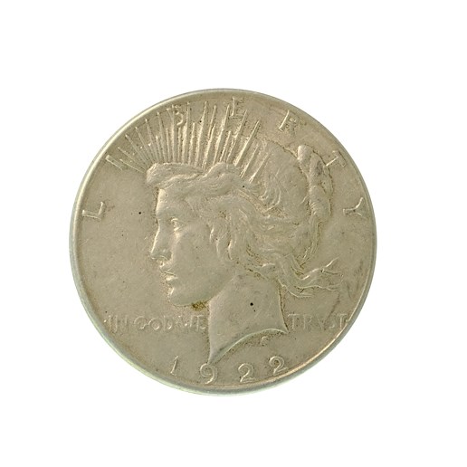 .. - USA Stříbrný dolar 1922 S Liberty San Francisko, Peace Mírový, stříbro 900/1000, hrubá hmotnost 26,73 g