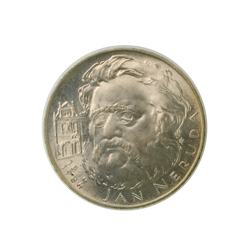 .. - Pamětní stříbrná mince vydaná ke 150 výročí narození Jana Nerudy 1984 100 Kč, stříbro 500/1000, hrubá hmotnost 9 g