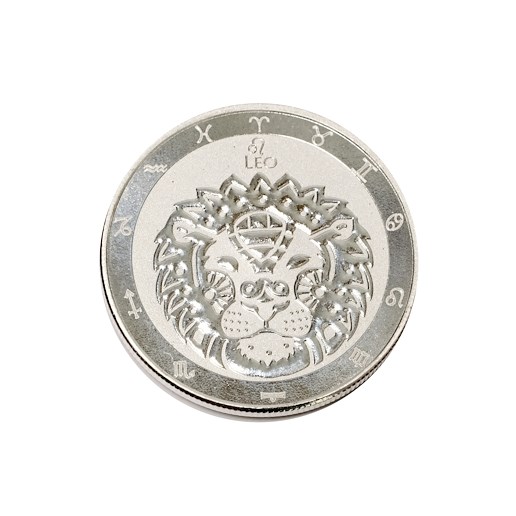.. - Znamení zvěrokruhu stříbrná mince Tokelau 2022 znamení LEV, stříbro 999/1000, hrubá hmotnost 31,1 g