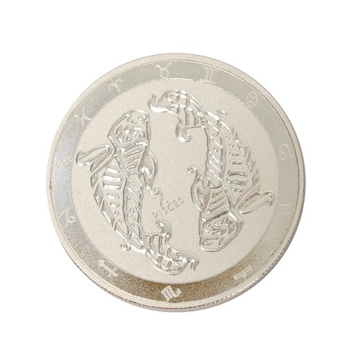 .. - Znamení zvěrokruhu stříbrná mince Tokelau 2022 znamení RYBY, stříbro 999/1000, hrubá hmotnost 31,1 g