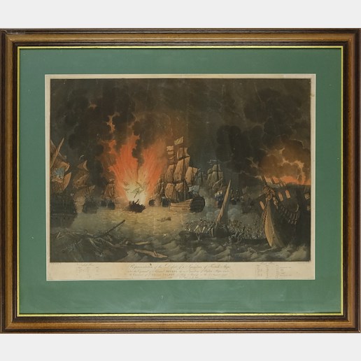 Friedrich Weber - Porážka francouzské flotily admirálem Nelsonem v roce 1798