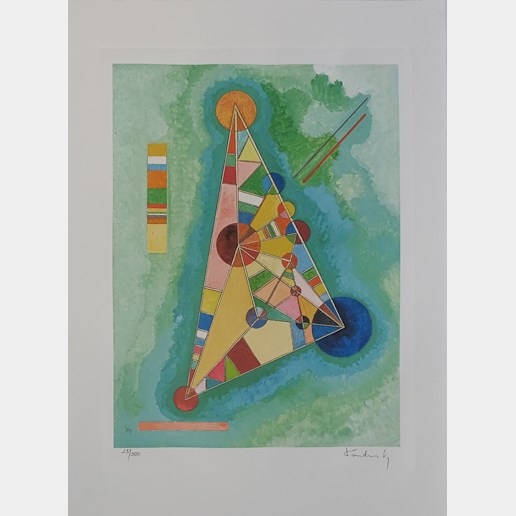 Vasilij Kandinsky - Bunt im Dreieck (Bigarrure dans le Triangle)