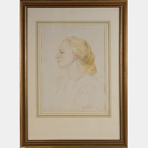 Jan Dědina - Portrét mladé ženy