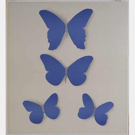 Jiří Kolář - Motýli - plakát Galerie Thomas Münich