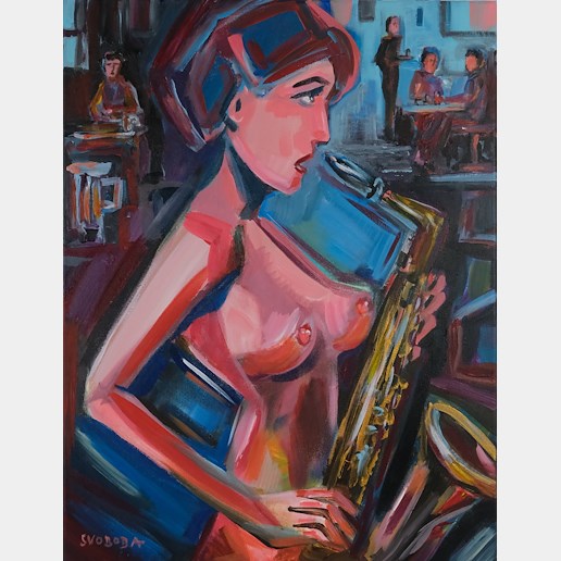 Jaroslav Jerry Svoboda - Lady with Saxophone