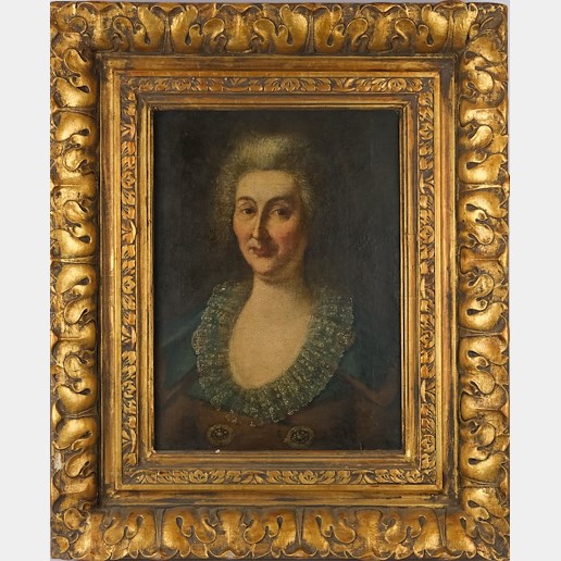 středoevropský malíř konce 18. století - Portrét šlechtičny