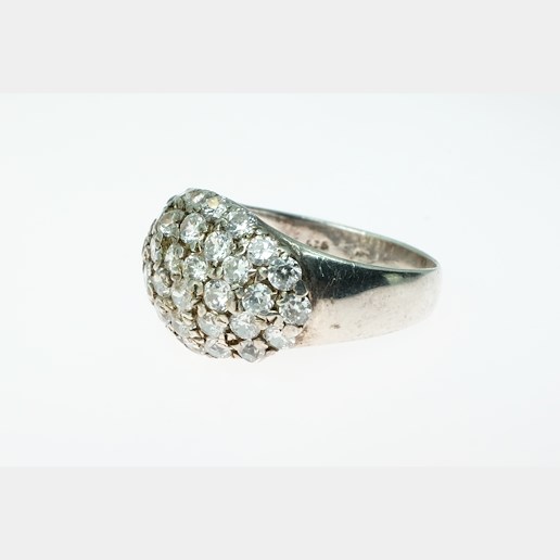 .. - Prsten s brilianty, stříbro 925/1000, 6,30 g