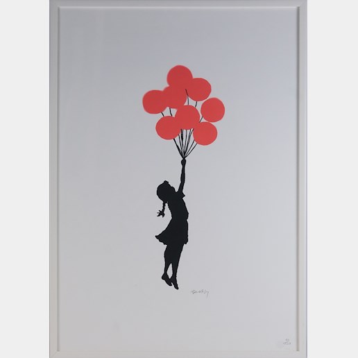 Banksy - Dívka s červenými balóny