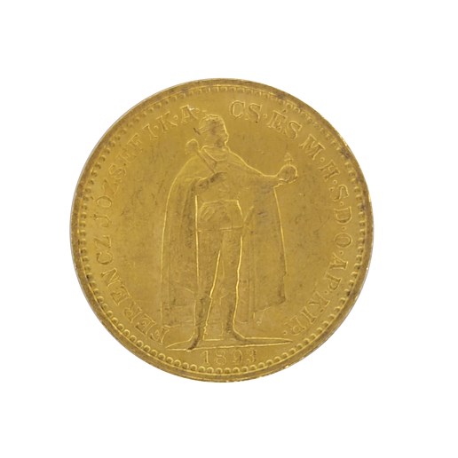 .. - Rakousko Uhersko zlatá 20 Koruna 1893 uherská, zlato 900/1000, hrubá hmotnost mince 6,78 g