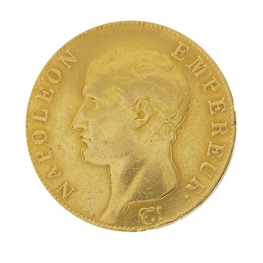 .. - Francie zlatý 40 frank  AN 13 (1804) A Napoleon Císař, zlato 900/1000, hmotnost hrubá 12,90 g