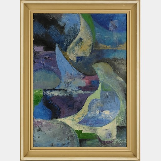 Karel Kryl - Abstrakce v modré
