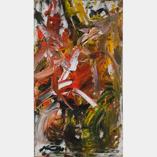 Antonín Kroča - Abstrakce v červené